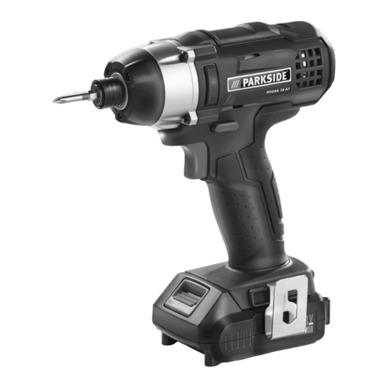 Parkside PDSSA 18 A1 Traduccion Del Manual De Instrucciones Originales