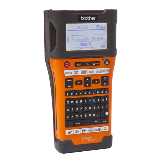 Brother P-Touch E550W Guía De Configuración Rápida