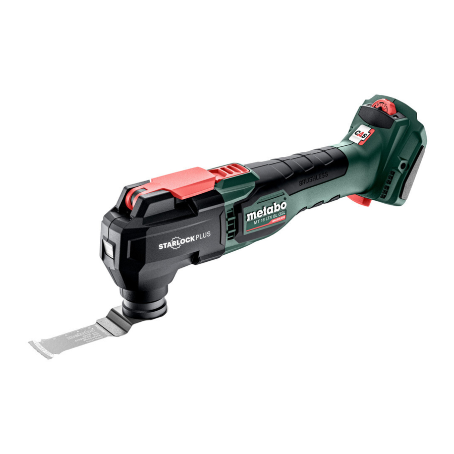 Metabo MT 18 LTX BL Q SL Manual Original