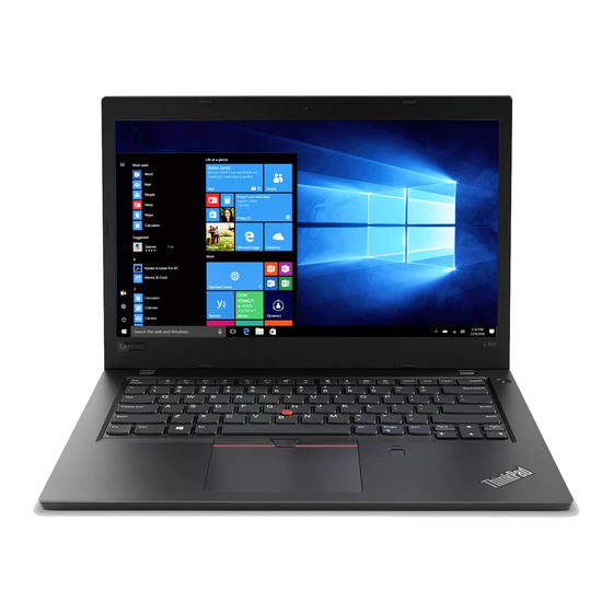 Lenovo ThinkPad L480 Guía De Configuración