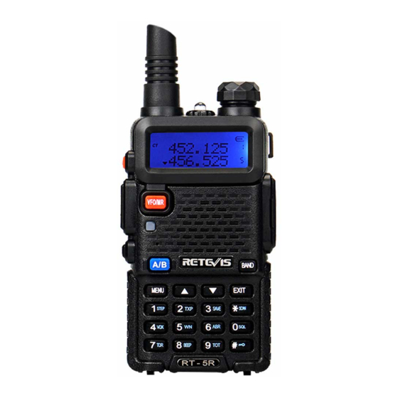Retevis RT-5R Manual De Instrucciones