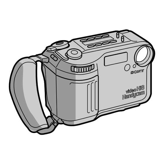 Sony Handycam Manual De Instrucciones