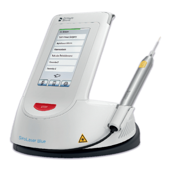 Dentsply Sirona SiroLaser Blue Instrucciones De Uso