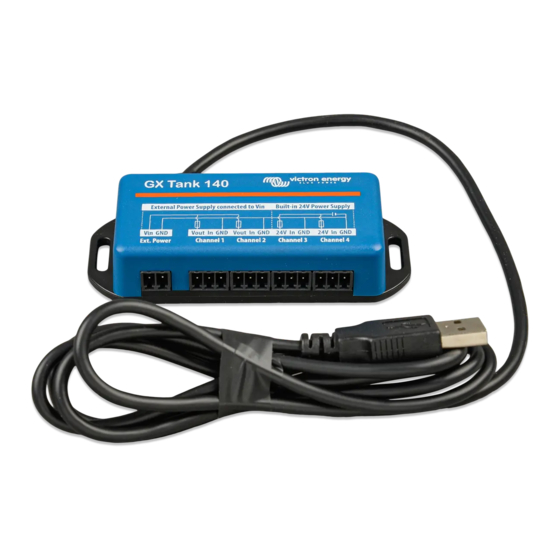 Victron energy GX Tank 140 Manual De Instrucciones