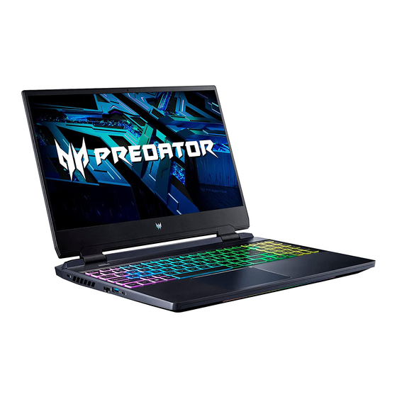 Acer Predator Helios 300 Manual Del Usuario