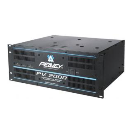 Peavey PV 2000 Guia De Funcionamiento