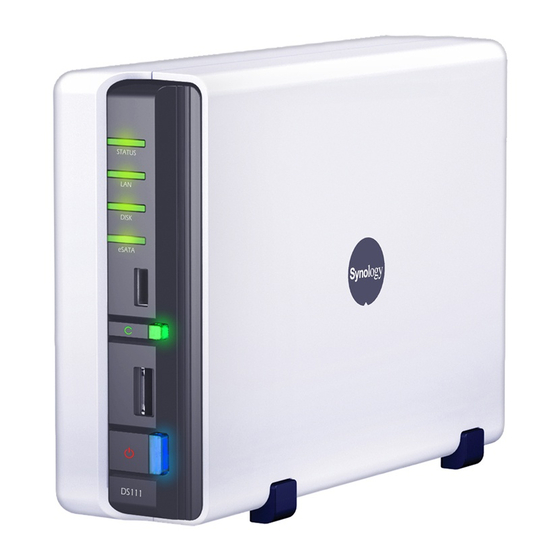 Synology DiskStation DS111 Guía De Instalación Rápida