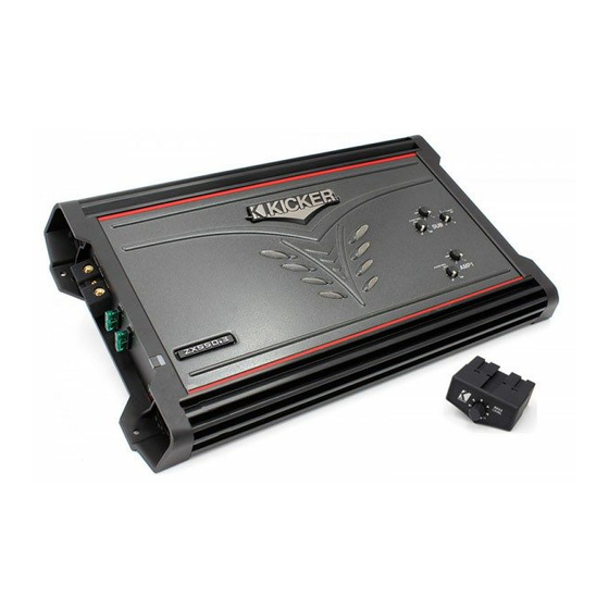 Kicker ZX550.3 Manual De Instrucciones