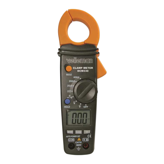 Velleman DCM330 Manual Del Usuario