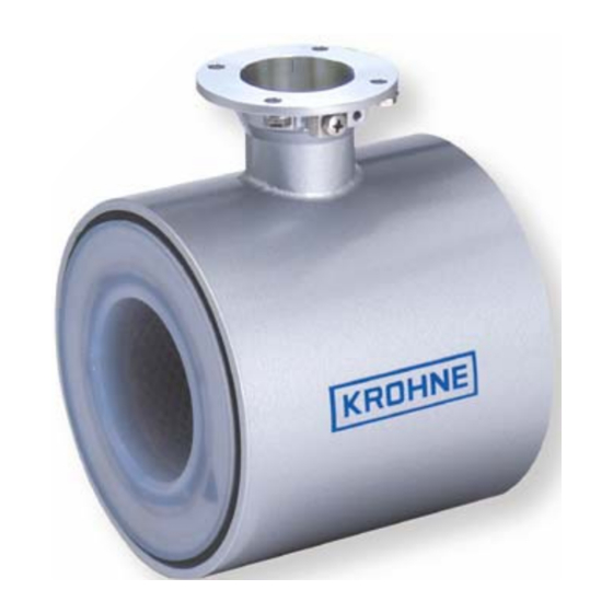 KROHNE OPTIFLUX 2000 Arranque Rápido