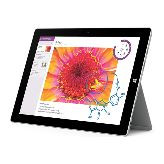 Microsoft Surface 3 Manual Del Usuario