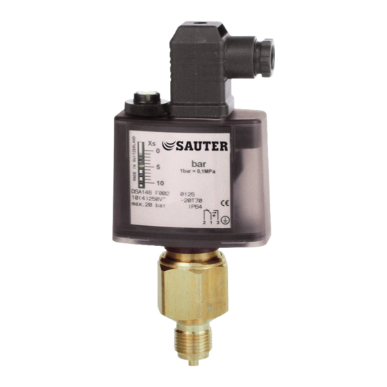sauter DSA1 Serie Instrucciones De Montaje