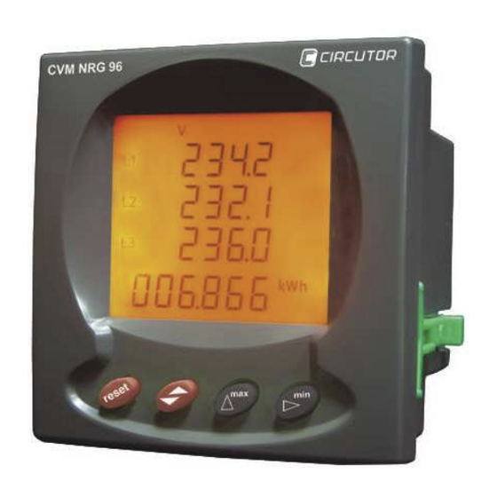 Circutor CVM NRG 96 Guia De Inicio Rapido