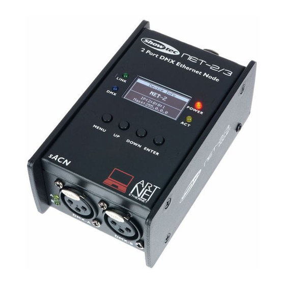 SHOWTEC Net-2/3 Pocket Manual De Instrucciones