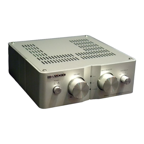 Kenwood KA-S10 Manual De Instrucciones