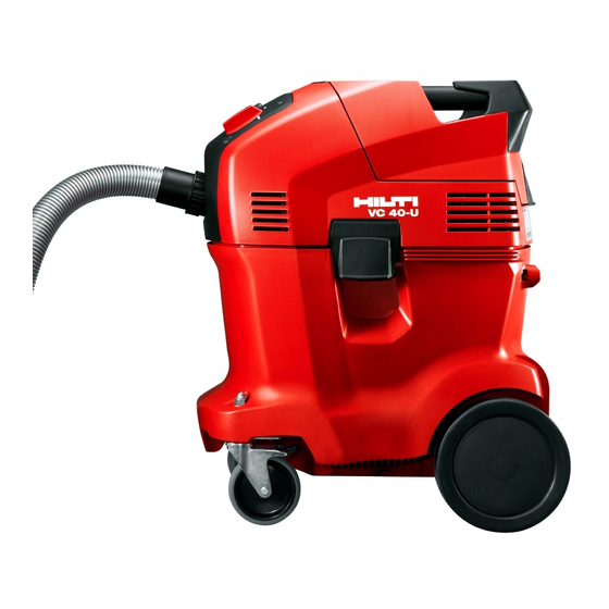 Hilti VC 20­U Manual De Instrucciones