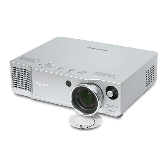 Panasonic PT-AE900U Manual De Funcionamiento