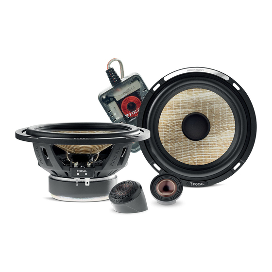 Focal FLAX EVO Serie Manuales