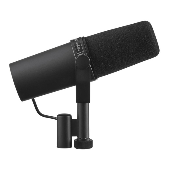 Shure LEGENDARY PERFORMANCE SM7B Manual De Instrucciones