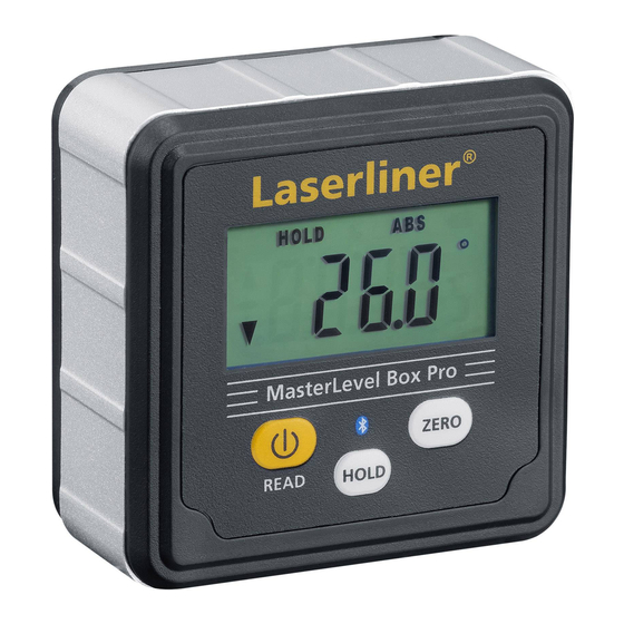 LaserLiner MasterLevel Box Pro Manuales