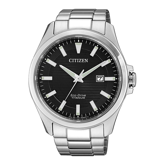 Citizen Eco-Drive Instruction Manual
