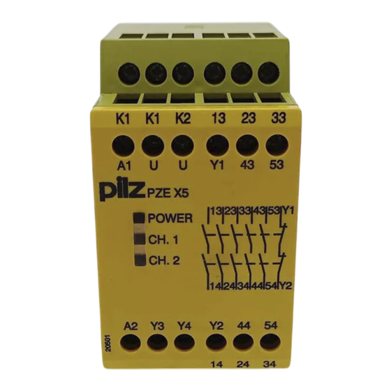 Pilz PZE X5 Manual De Instrucciones