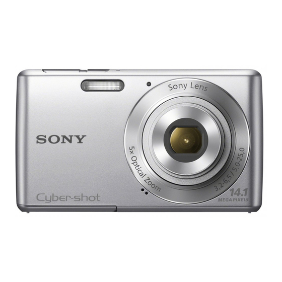 Sony Cyber-shot DSC-W620 Manual De Instrucciones