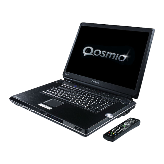 Toshiba Qosmio G30 Serie Manual Del Usuario