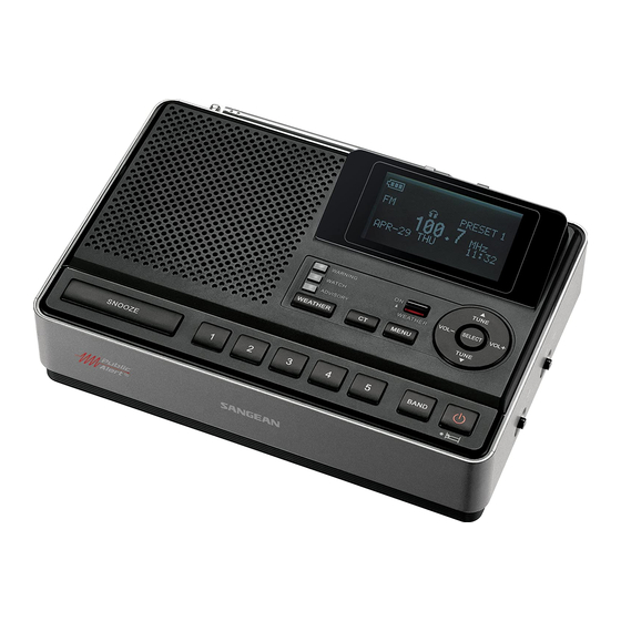 Sangean CL-100 Manual Del Usuario