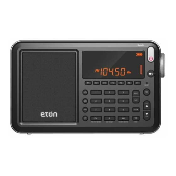 Eton SATELLIT Manual De Instrucciones