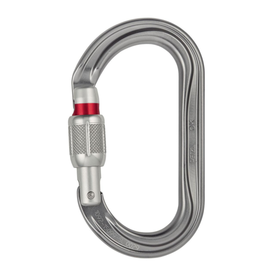 Petzl OK SCREW-LOCK M33 SL Instrucciones De Uso