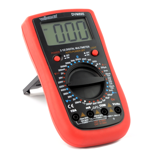 Velleman DVM895 Manual Del Usuario