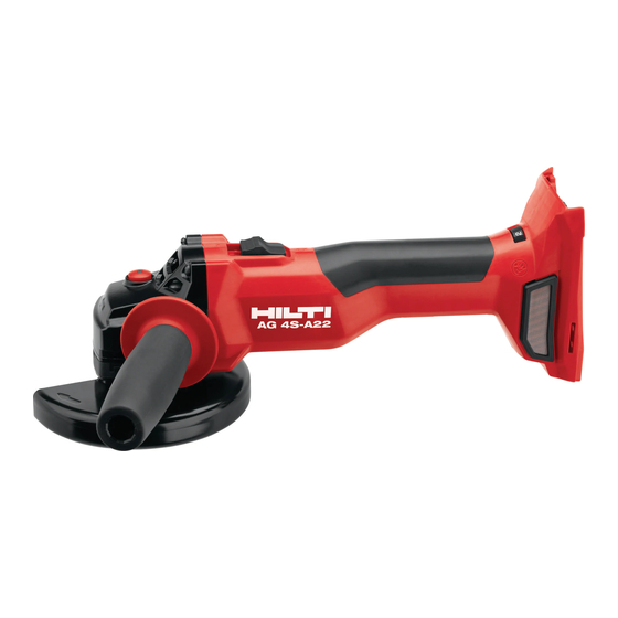 Hilti AG 4S-A22 Manual Del Usuario
