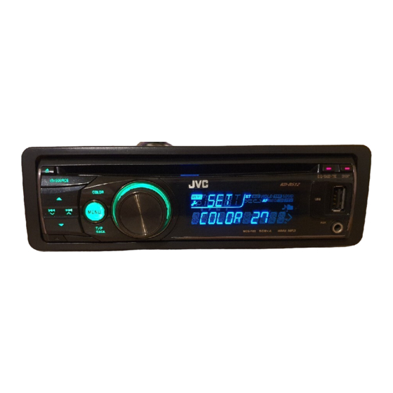 JVC KD-R512 Manual De Instrucciones