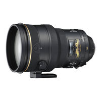 Nikon AF-S NIKKOR 200mm f/2G ED VR II Manual Del Usuario