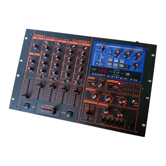 Roland DJ-2000 Manual Del Usuario