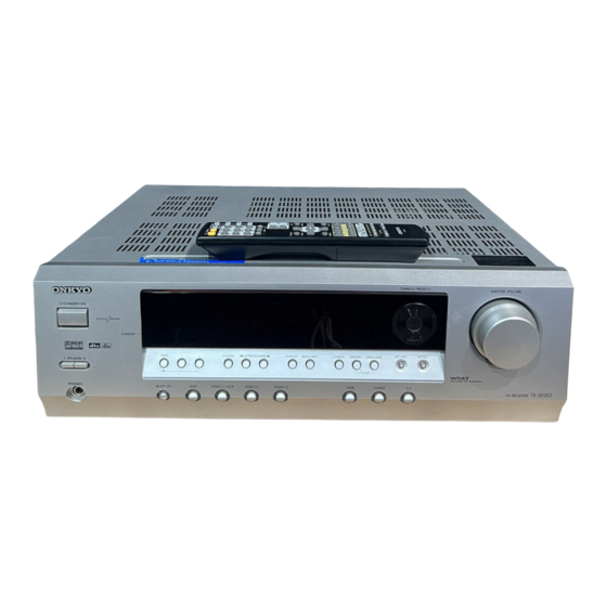 Onkyo TX-SR303 Manual De Instrucciones