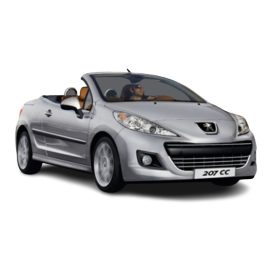 PEUGEOT 207 CC 2011 Guía De Utilización