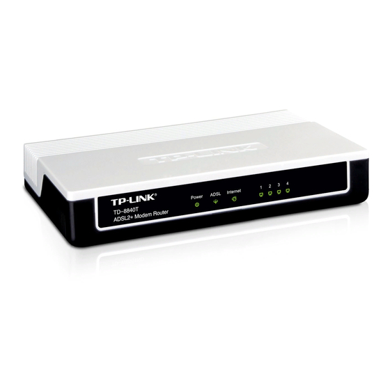 TP-Link TD-8840T Guía De Instalación Rápida