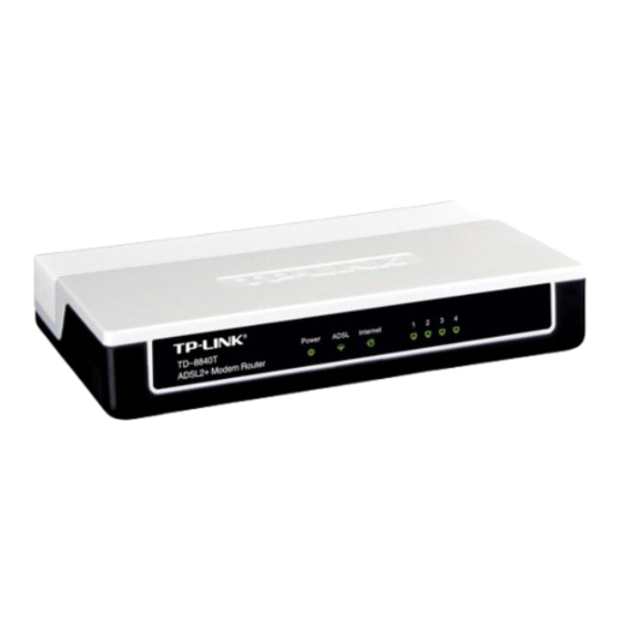TP-Link TD-8840T Guía Rápida De Instalación