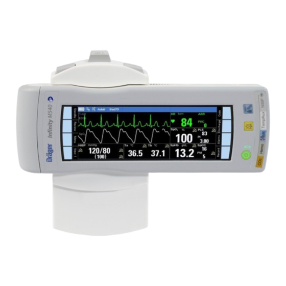 Dräger Infinity M540 Instrucciones De Uso