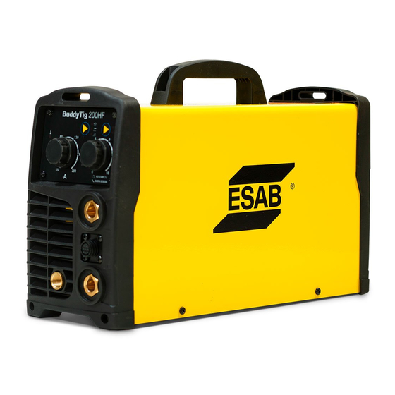 ESAB BUDDY TIG 200 HF Manuales