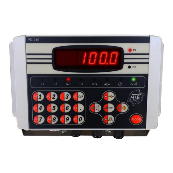 MTE PD-210 Guía De Operación