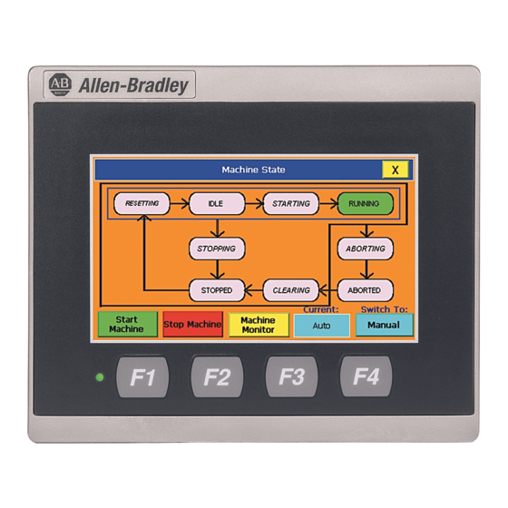 Rockwell Automation Allen-Bradley PanelView 800 Manual Del Usuario