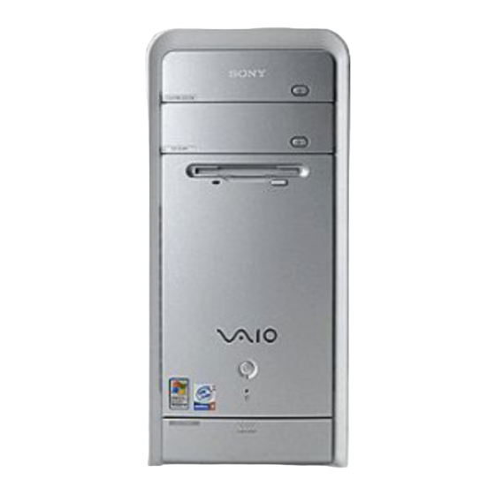 Sony VAIO PCV-RZ35MX Manuales