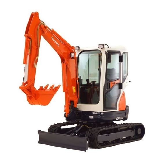 KUBOTA U20-3 Manual Del Operador