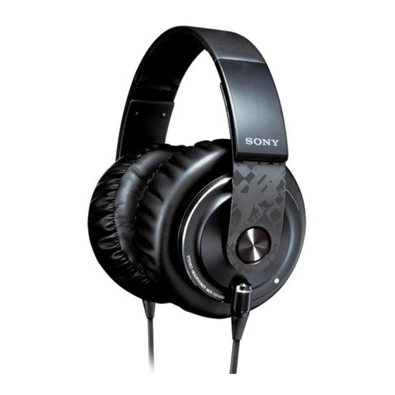 Sony MDR-XB1000 Manual De Instrucciones