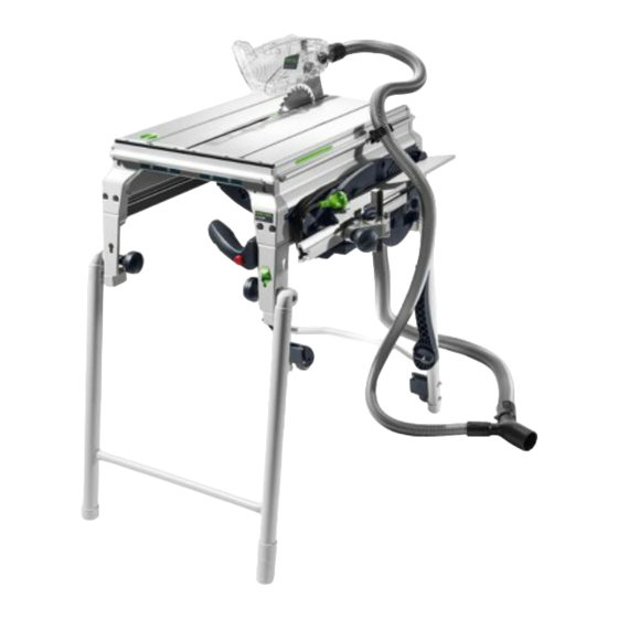 Festool PRECISIO CS 50 EBG Manual De Instrucciones Original