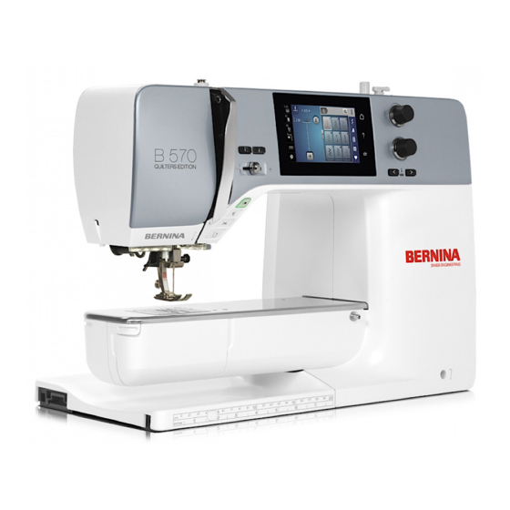 Bernina 570 QE Instrucciones De Uso