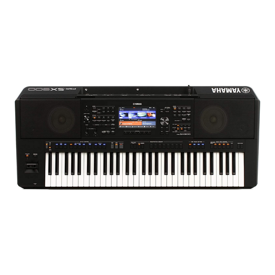 Yamaha PSR-SX900 Manual De Instrucciones